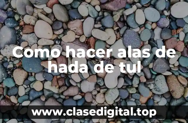 Como hacer alas de hada de tul