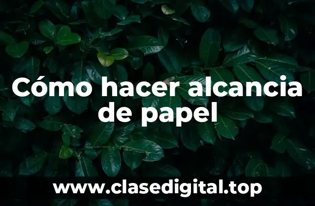 Cómo hacer alcancia de papel
