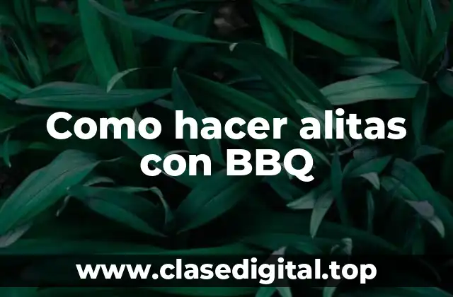 Como hacer alitas con BBQ