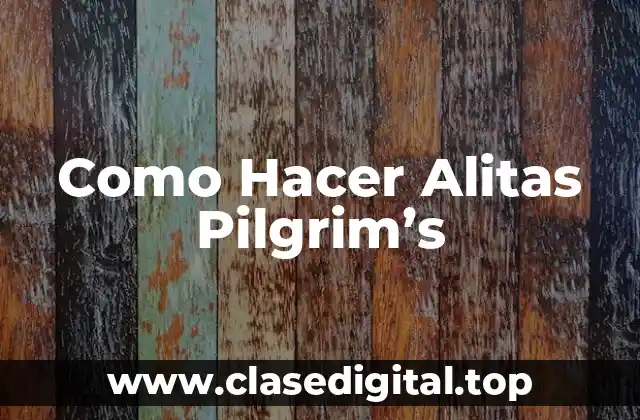Como Hacer Alitas Pilgrim’s