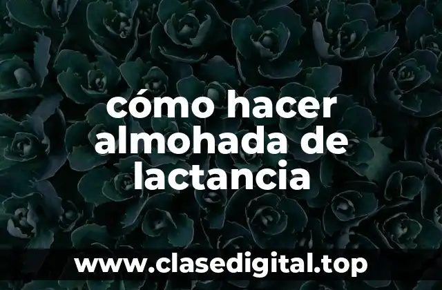 ¿Qué es una almohada de lactancia y para qué sirve?