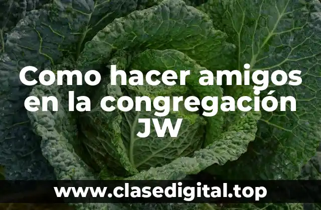 Como hacer amigos en la congregación JW