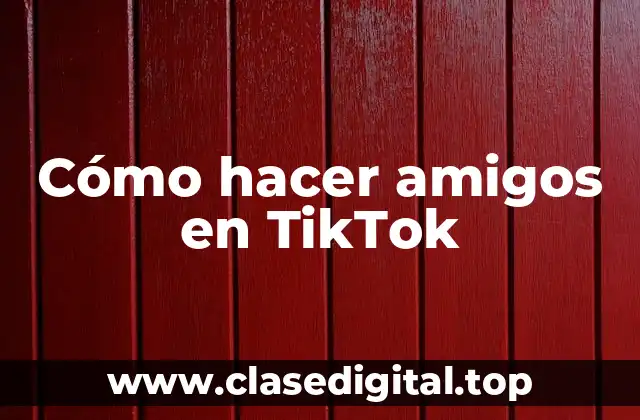 Cómo hacer amigos en TikTok