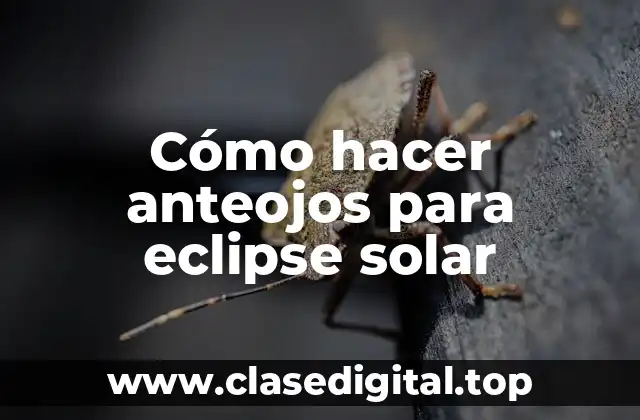 Anteojos para eclipse solar