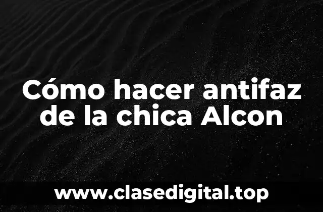 Cómo hacer antifaz de la chica Alcon