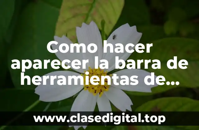 La barra de herramientas de Illustrator