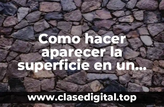 Como hacer aparecer la superficie en un corte de ArchiCAD