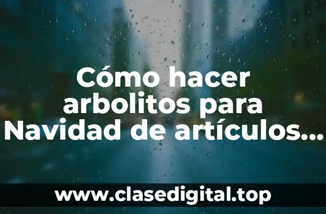 Cómo hacer arbolitos para Navidad de artículos de plomería