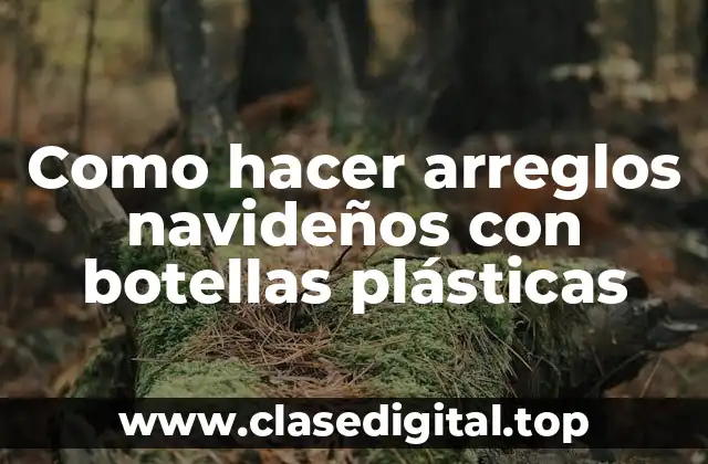 Como hacer arreglos navideños con botellas plásticas