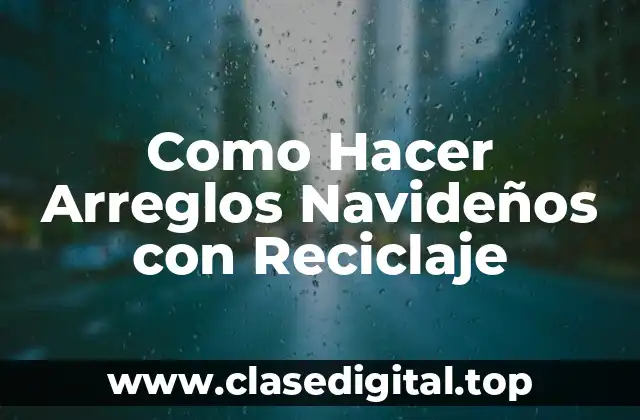 Como Hacer Arreglos Navideños con Reciclaje