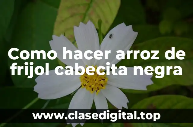 Como hacer arroz de frijol cabecita negra