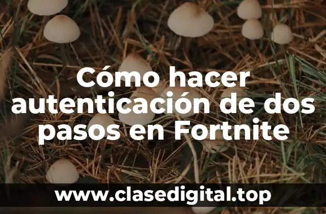Cómo hacer autenticación de dos pasos en Fortnite