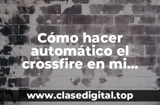 Cómo hacer automático el crossfire en mi virtual DJ 8