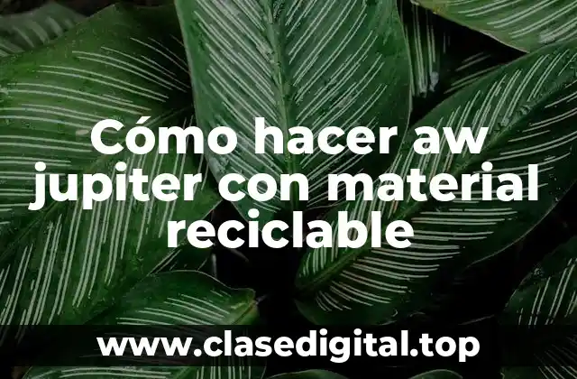 ¿Qué es un Aw Jupiter y para qué sirve?