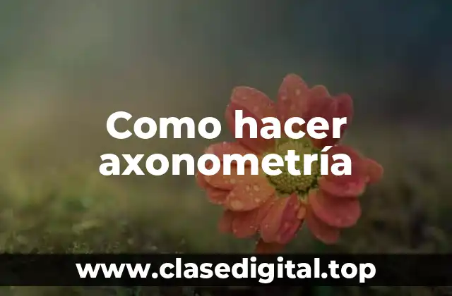 ¿Qué es la axonometría?