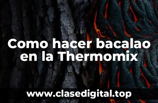 Bacalao en la Thermomix