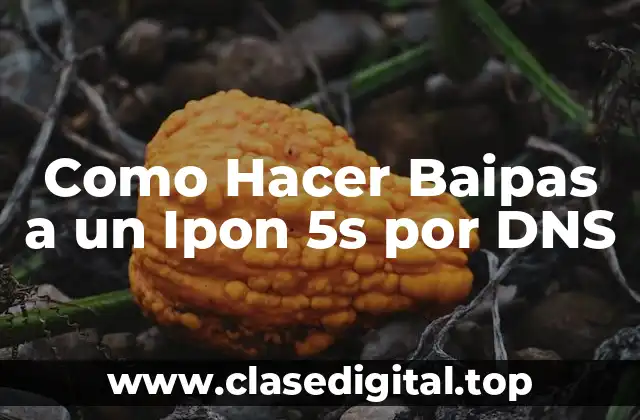 ¿Qué es Baipas y por qué es útil para un Ipon 5s?