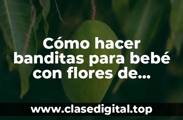 Cómo hacer banditas para bebé con flores de chaquira