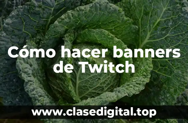 Cómo hacer banners de Twitch