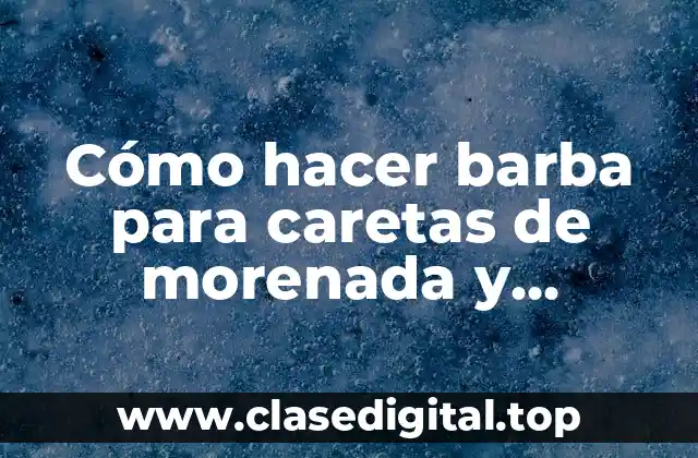 Cómo hacer barba para caretas de morenada y achachis