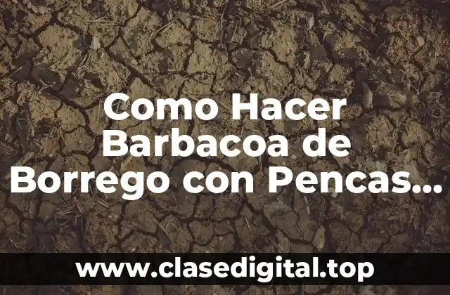 Qué es la Barbacoa de Borrego con Pencas de Maguey y Para Qué Sirve