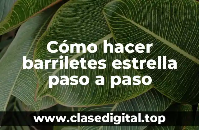Cómo hacer barriletes estrella paso a paso