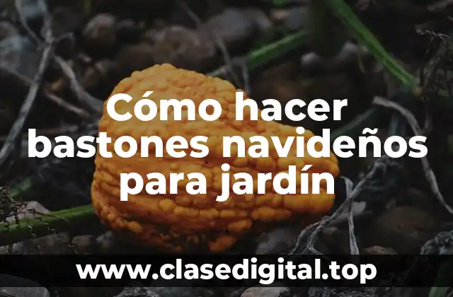 Cómo hacer bastones navideños para jardín