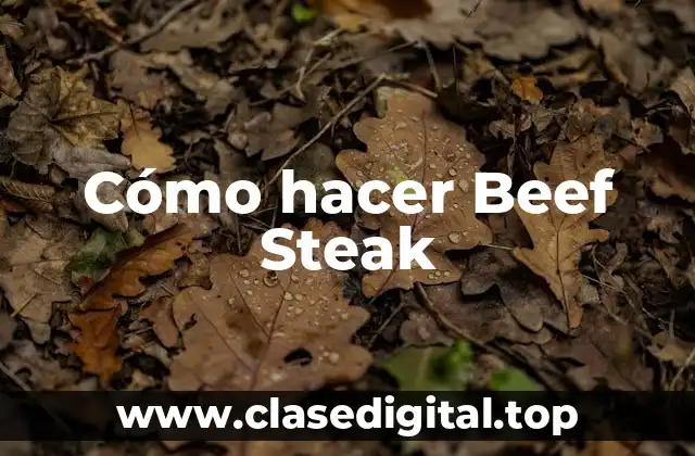 ¿Qué es un Beef Steak y cómo se usa?