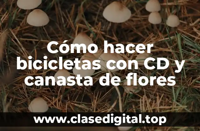 Cómo hacer bicicletas con CD y canasta de flores