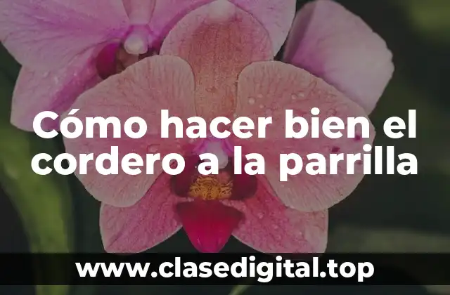Cómo hacer bien el cordero a la parrilla