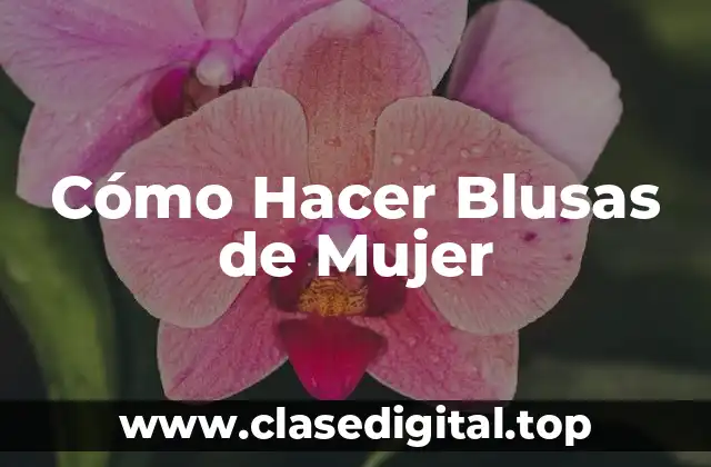 Cómo Hacer Blusas de Mujer