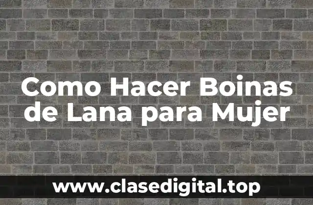 Boinas de Lana para Mujer