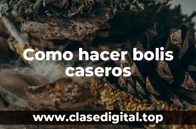 Como hacer bolis caseros