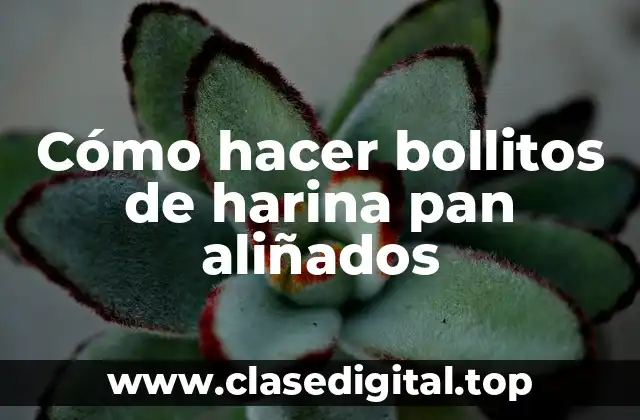 Cómo hacer bollitos de harina pan aliñados