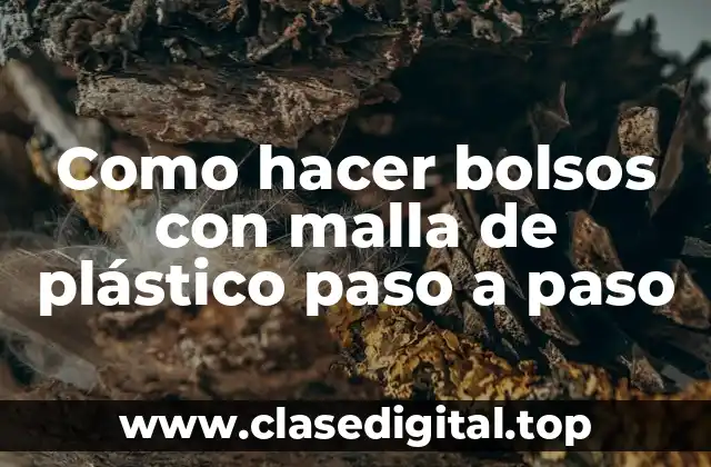 ¿Qué es una bolsa con malla de plástico?