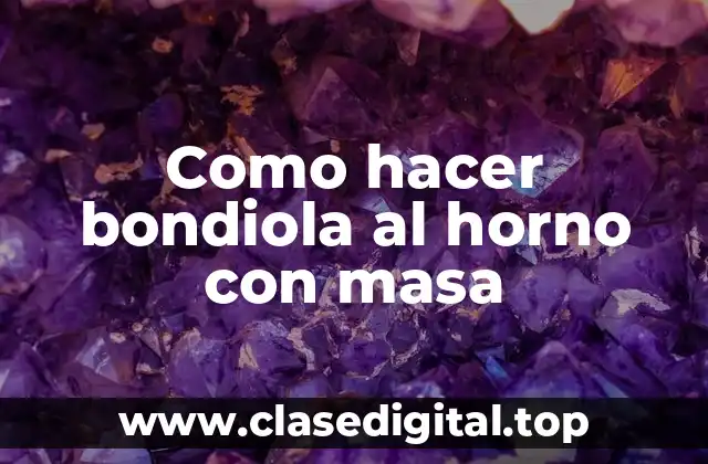Como hacer bondiola al horno con masa