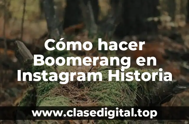 Cómo hacer Boomerang en Instagram Historia
