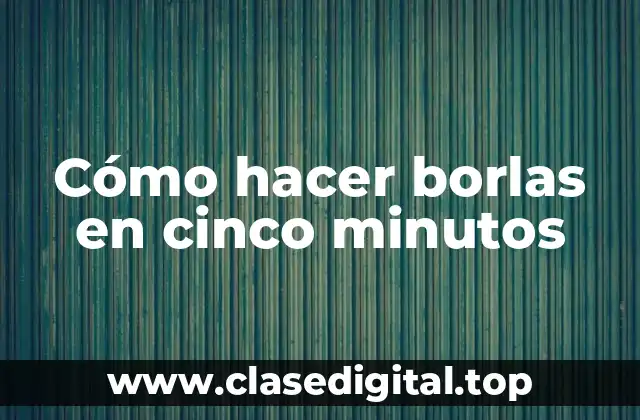 Cómo hacer borlas en cinco minutos