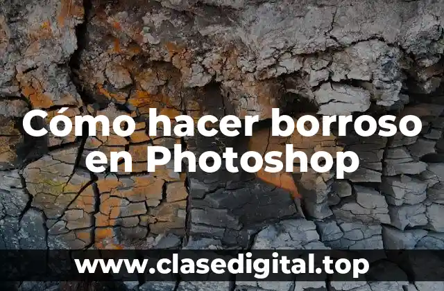 Cómo hacer borroso en Photoshop