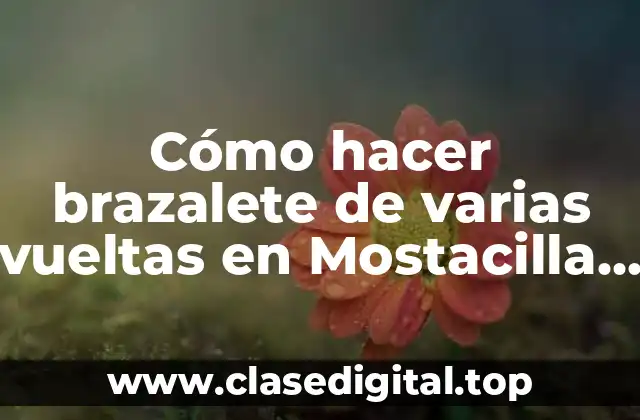 Cómo hacer brazalete de varias vueltas en Mostacilla Wayuu