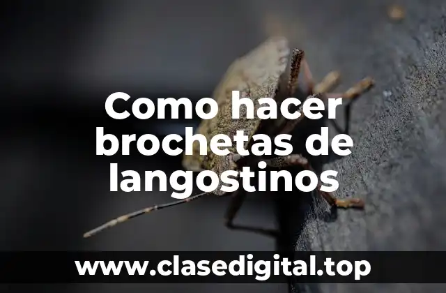 Como hacer brochetas de langostinos