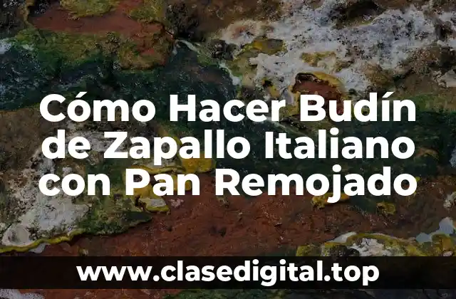 Cómo Hacer Budín de Zapallo Italiano con Pan Remojado