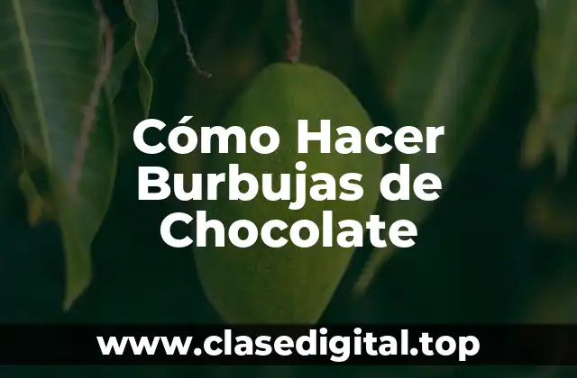 Burbujas de Chocolate: Qué Son y Cómo Funcionan