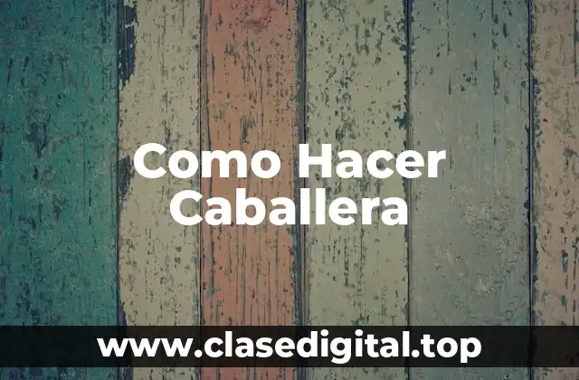 ¿Qué es una Caballera y para Qué Sirve?