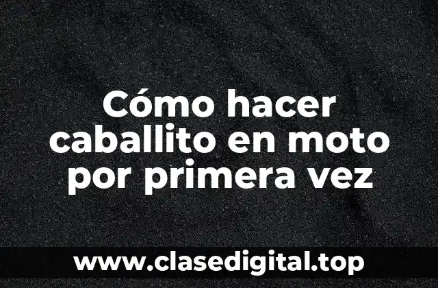 ¿Qué es hacer caballito en moto y para qué sirve?