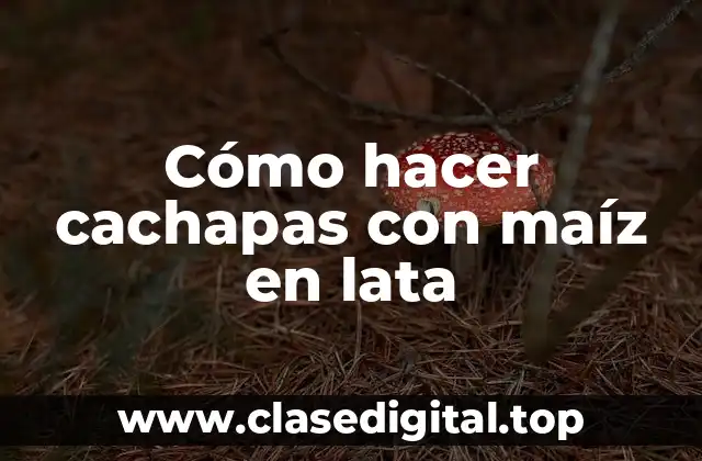 Cómo hacer cachapas con maíz en lata