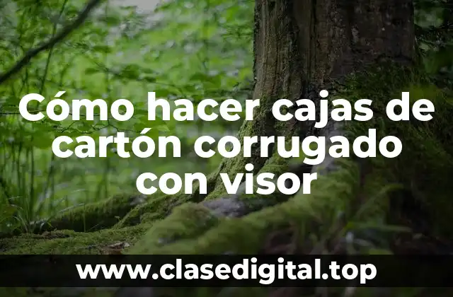 Cómo hacer cajas de cartón corrugado con visor
