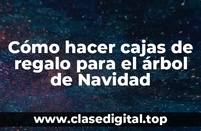 Cajas de regalo para el árbol de Navidad