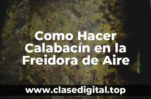 Como Hacer Calabacín en la Freidora de Aire