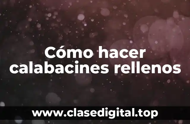 Cómo hacer calabacines rellenos